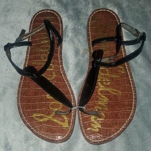 Sam Edelman Black and Brown Sandals